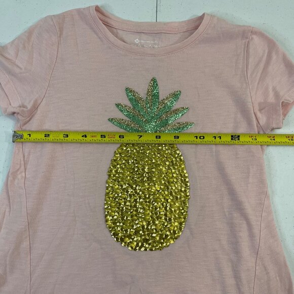 Girls' T-shirt with pineapple print and sequins, size 10/12, by Members Mark - Picture 7 of 8